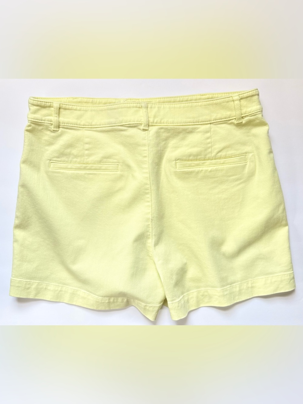 LOFT Palmer Shorts Size 14 Lemon Brûlée | EUC Utility Patch Pocket Shorts - Picture 9 of 11